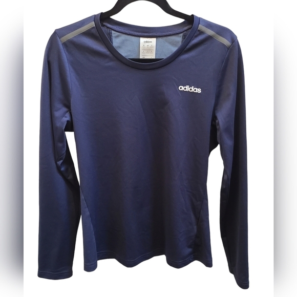 Adidas Enhanced Motion Long Sleeved Climalite Tee in Black and White - Size M - Picture 7 of 14